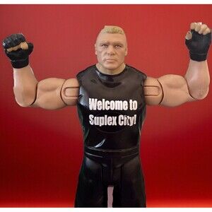 Brock Lesnar WWE Figure Tough Talkers Welcome To Suplex City Tested And Working